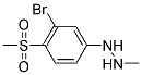 5-Bromo-2-methyl-4-(methylsulphonyl)phenylhydrazine Struktur