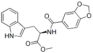 (R)-2-[(BENZO[1,3]DIOXOLE-5-CARBONYL)-AMINO]-3-(1H-INDOL-3-YL)-PROPIONIC ACID METHYL ESTER Struktur