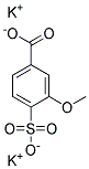 POTASSIUM, 4-CARBOXY-2-METHOXY-BENZENESULFONATE Struktur