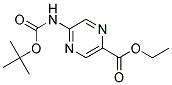 TERT-BUTYL5-(ETHOXYCARBONYL)PYRAZIN-2-YLCARBAMATE Struktur