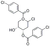 3,5-O-Bis(4-Chlorobenzoyl)-2-Deoxyribosyl-1-Chloride Struktur