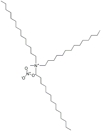 Tritetradecyl methyl ammonium nitrate Struktur