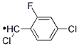 4-Chloro-2-Fluorochlorobenzyl Struktur