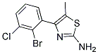 4-(2-Bromo-3-chloro-phenyl)-5- methyl-thiazol-2-ylamine Struktur