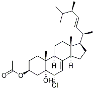 3B-ACETOXY-6A-CHLOROERGOSTA-7,22-DIEN-5A-OL Struktur