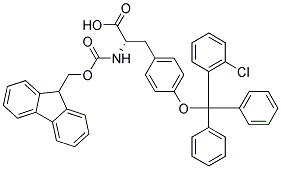 N-FMOC-O-2-CHLORO-TRITYL-L-TYROSINE Struktur