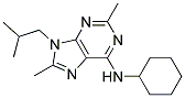 N-CYCLOHEXYL-9-ISOBUTYL-2,8-DIMETHYL-9H-PURIN-6-AMINE Struktur