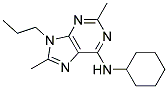 N-CYCLOHEXYL-2,8-DIMETHYL-9-PROPYL-9H-PURIN-6-AMINE Struktur