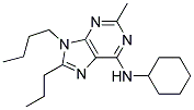 9-BUTYL-N-CYCLOHEXYL-2-METHYL-8-PROPYL-9H-PURIN-6-AMINE Struktur