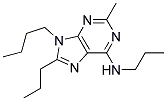 9-BUTYL-2-METHYL-N,8-DIPROPYL-9H-PURIN-6-AMINE Struktur