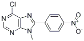 6-CHLORO-9-METHYL-8-(4-NITROPHENYL)-9H-PURINE Struktur