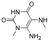 6-AMINO-5-METHYLAMINO-1-METHYLURACIL Struktur