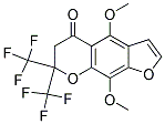 6,7-DIHYDRO-4,9-DIMETHOXY-7,7-BIS(TRIFLUOROMETHYL)-5H-FURO-[3,2-G]-CHROMEN-5-ONE Struktur