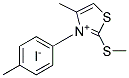 4-METHYL-2-(METHYLTHIO)-3-P-TOLYL-THIAZOLIUM IODIDE Struktur