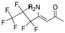 4-AMINO-5,5,6,6,7,7,7-HEPTAFLUOROHEPT-3-ENE-2-ONE Struktur