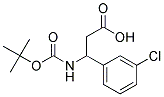 3-BOC-AMINO-3-(3'-CHLOROPHENYL) PROPIOINIC ACID Struktur