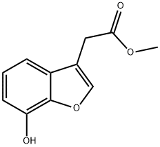 methyl 2-(7-hydroxybenzofuran-3-yl)acetate Struktur