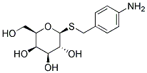 P-AMINOBENZYL 1-THIO-B-D- GALACTOPYRANOS Struktur