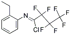 N-(2-ETHYLPHENYL)-2,2,3,3,4,4,4-HEPTAFLUOROBUTANIMIDOYL CHLORIDE Struktur