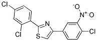 4-(4-CHLORO-3-NITROPHENYL)-2-(2,4-DICHLOROPHENYL)-1,3-THIAZOLE, TECH Struktur