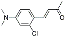 4-[2-CHLORO-4-(DIMETHYLAMINO)PHENYL]-3-BUTEN-2-ONE Struktur