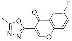 6-FLUORO-3-(5-METHYL-1,3,4-OXADIAZOL-2-YL)-4H-CHROMEN-4-ONE Struktur