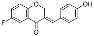 6-FLUORO-3-[1-(4-HYDROXYPHENYL)METH-(E)-YLIDENE]CHROMAN-4-ONE Struktur