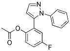 ACETIC ACID 4-FLUORO-2-(2-PHENYL-2H-PYRAZOL-3-YL)PHENYL ESTER Struktur