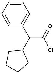 CYCLOPENTYLPHENYLACETYL CHLORIDE Struktur