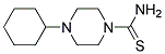 4-CYCLOHEXYL-PIPERAZINE-1-CARBOTHIOIC ACID AMIDE Struktur