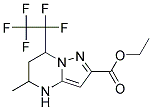 5-METHYL-7-PENTAFLUOROETHYL-4,5,6,7-TETRAHYDRO-PYRAZOLO[1,5- A ]PYRIMIDINE-2-CARBOXYLIC ACID ETHYL ESTER Struktur