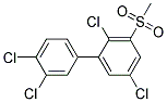 3-METHYLSULFONYL-2,3',4',5-TETRACHLOROBIPHENYL Struktur