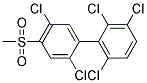 4-METHYLSULFONYL-2,2',3',5,6'-PENTACHLOROBIPHENYL Struktur