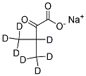 SODIUM 2-KETO-3-METHYL-D3-BUTYRATE-3,4,4,4-D4, , 結構式