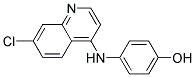 7-CHLORO-4-(4-HYDROXYPHENYLAMINO)QUINOLINE Struktur