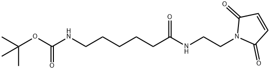 N-(2-MALEIMIDOETHYL)-6-T-BOC-AMINOHEXANAMIDE Struktur