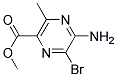 METHYL 2-AMINO-3-BROMOPYRAZINE-5-CARBOXYLIC ACID, METHYL ESTER Struktur