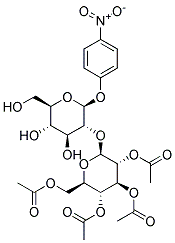 4-NITROPHENYL 2-O-(2,3,4,6-TETRA-O-ACETYL-B-D-GLUCOPYRANOSYL)-B-D-GLUCOPYRANOSIDE Struktur