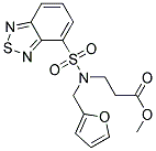 METHYL 3-[(2,1,3-BENZOTHIADIAZOL-4-YLSULPHONYL)(2-FURYLMETHYL)AMINO]PROPANOATE Struktur