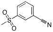 3-METHYLSULHPHONYLBENZONITRILE Struktur