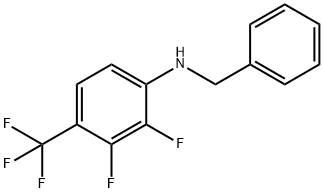 N-BENZYL-2,3-DIFLUORO-4-(TRIFLUOROMETHYL)ANILIN Struktur