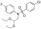 N1-(2,2-DIETHOXYETHYL)-N1-(4-FLUOROPHENYL)-4-CHLOROBENZENE-1-SULPHONAMIDE Struktur