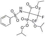 ETHYL 2-(DIISOPROPOXYPHOSPHORYL)-3,3,3-TRIFLUORO-2-[(PHENYLSULPHONYL)AMINO]PROPANOATE Struktur