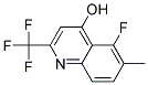 5-FLUORO-4-HYDROXY-6-METHYL-2-(TRIFLUOROMETHYL)QUINOLIN Struktur