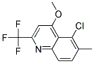 5-CHLORO-4-METHOXY-6-METHYL-2-(TRIFLUOROMETHYL)QUINOLIN Struktur