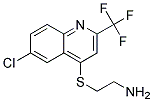 4-(2-AMINOETHYLTHIO)-6-CHLORO-2-(TRIFLUOROMETHYL)QUINOLIN Struktur