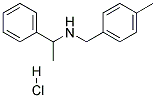 N-(4-METHYLBENZYL)-1-PHENYL-1-ETHANAMINEHYDROCHLORIDE Struktur