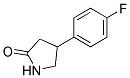 4-(4`-FLUOROPHENYL)-2-PYRROLIDINONE Struktur