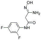 N1-(2,4-DIFLUOROPHENYL)-3-AMINO-3-HYDROXYIMINOPROPANAMIDE Struktur