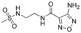 4-Amino-N-{2-[(methylsulphonyl)amino]ethyl}-1,2,5-oxadiazole-3-carboxamide Struktur